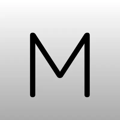 М.Видео, сеть магазинов техники, лого-визитка